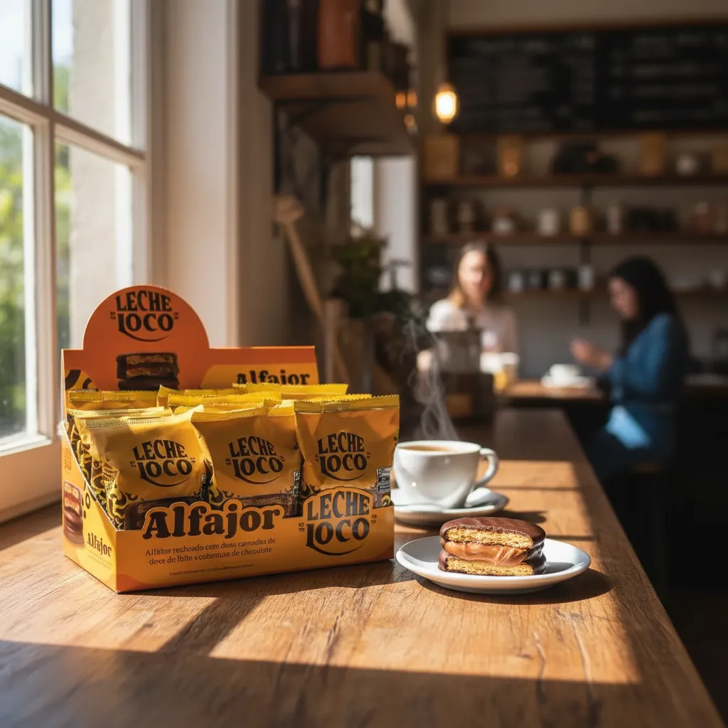 Box 12un Alfajor Ao Leite Leche Loco - Doce de leite 45g — imagem 2 de 3