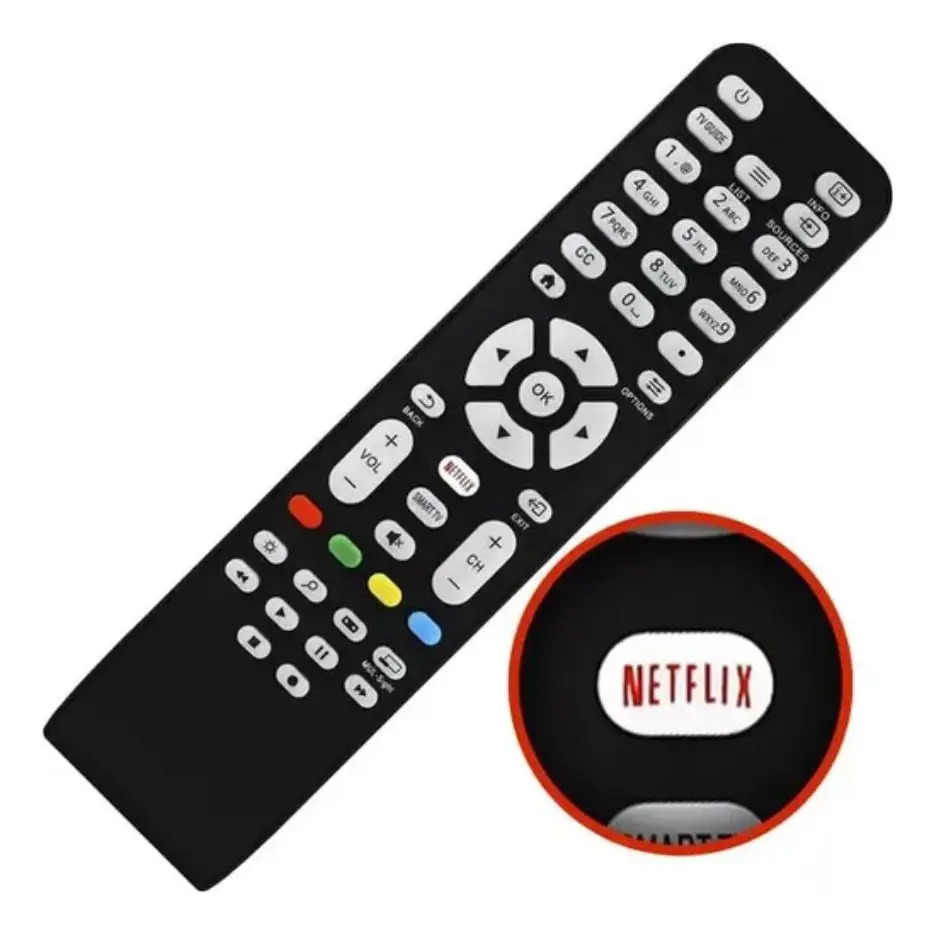 Controle Remoto Compatível com Tv Aoc Ref VC-A8203 W-7463 — imagem 2 de 3