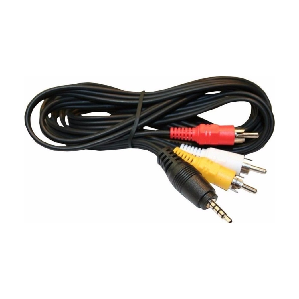 Cabo Áudio Auxiliar P2 X 3 RCA 1,8 Metros