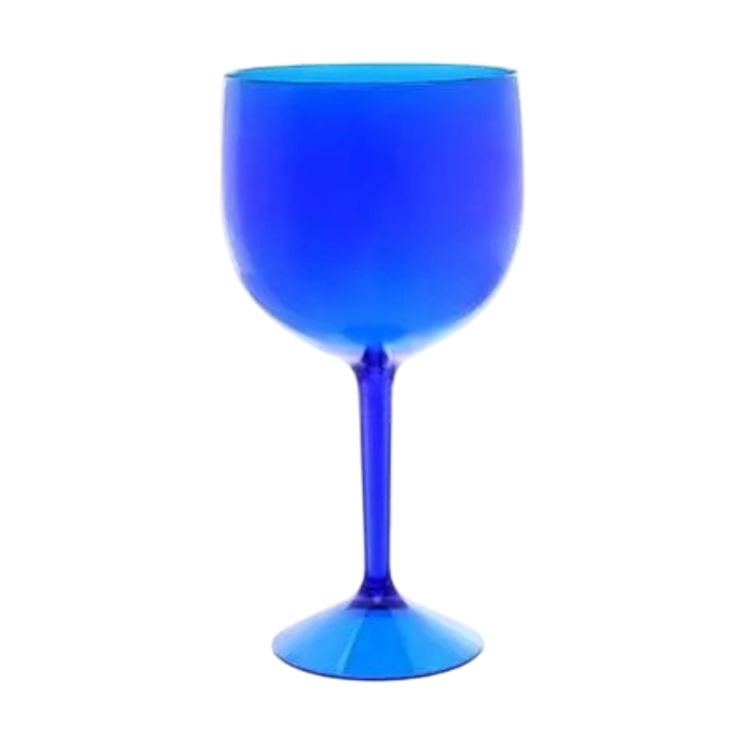 Taça de Acrílico Cristal para Gin resistente 750ml Cor:Azul