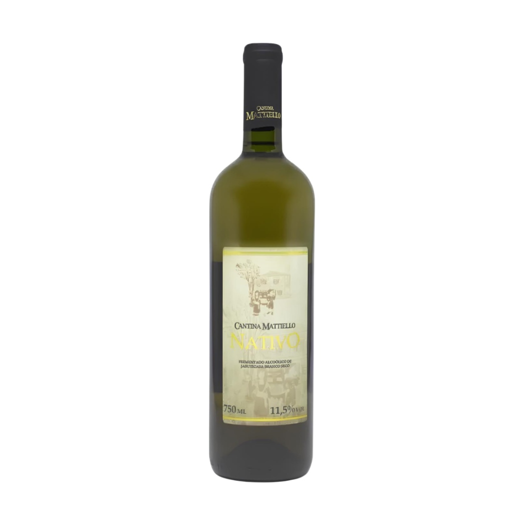 Vinho de Jabuticaba Cantina Mattiello Nativo Branco Seco 750ml 10% Vol