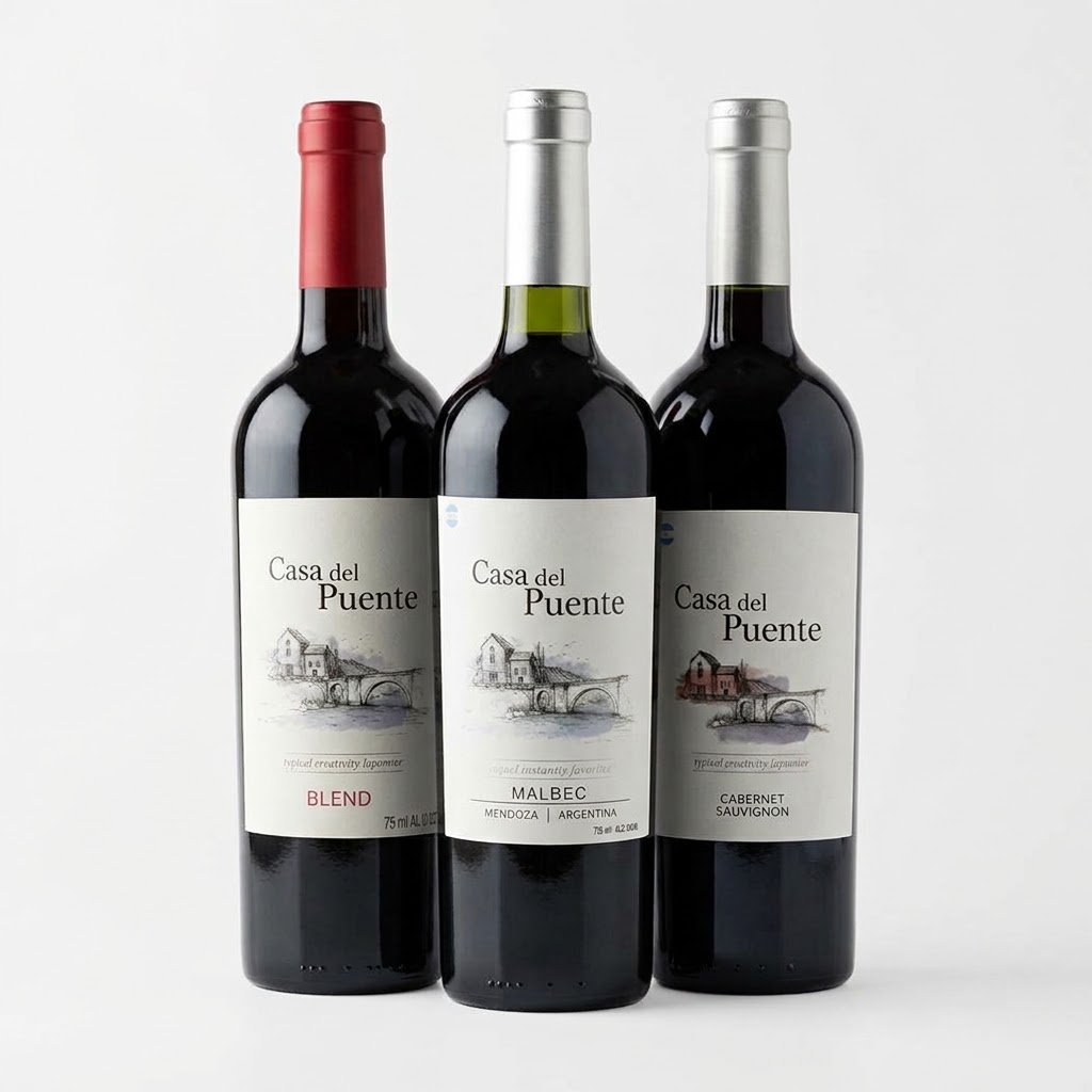 Kit Tintos Argentinos Casa del Puente - 3 Vinhos