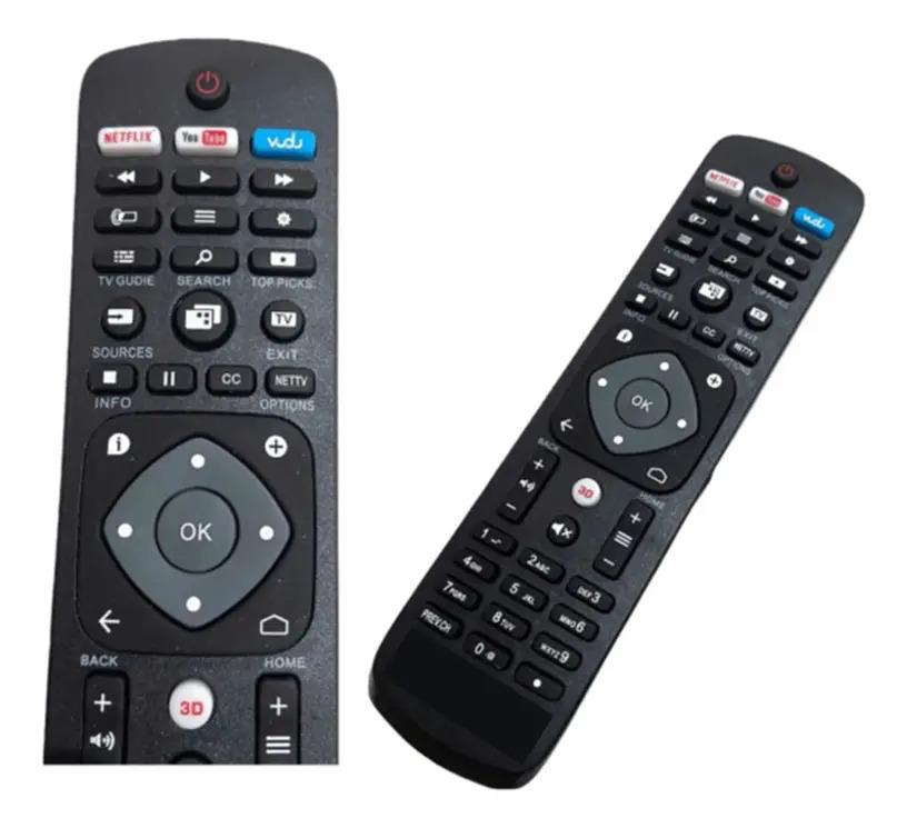 Controle Compatível Tv Philips Smart 4k Netflix VC-A8279 — imagem 2 de 3