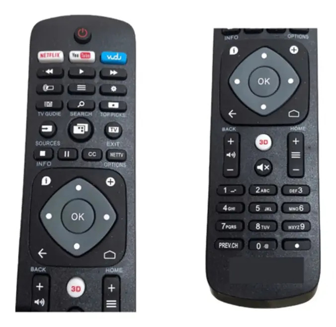 Controle Compatível Tv Philips Smart 4k Netflix VC-A8279 — imagem 3 de 3