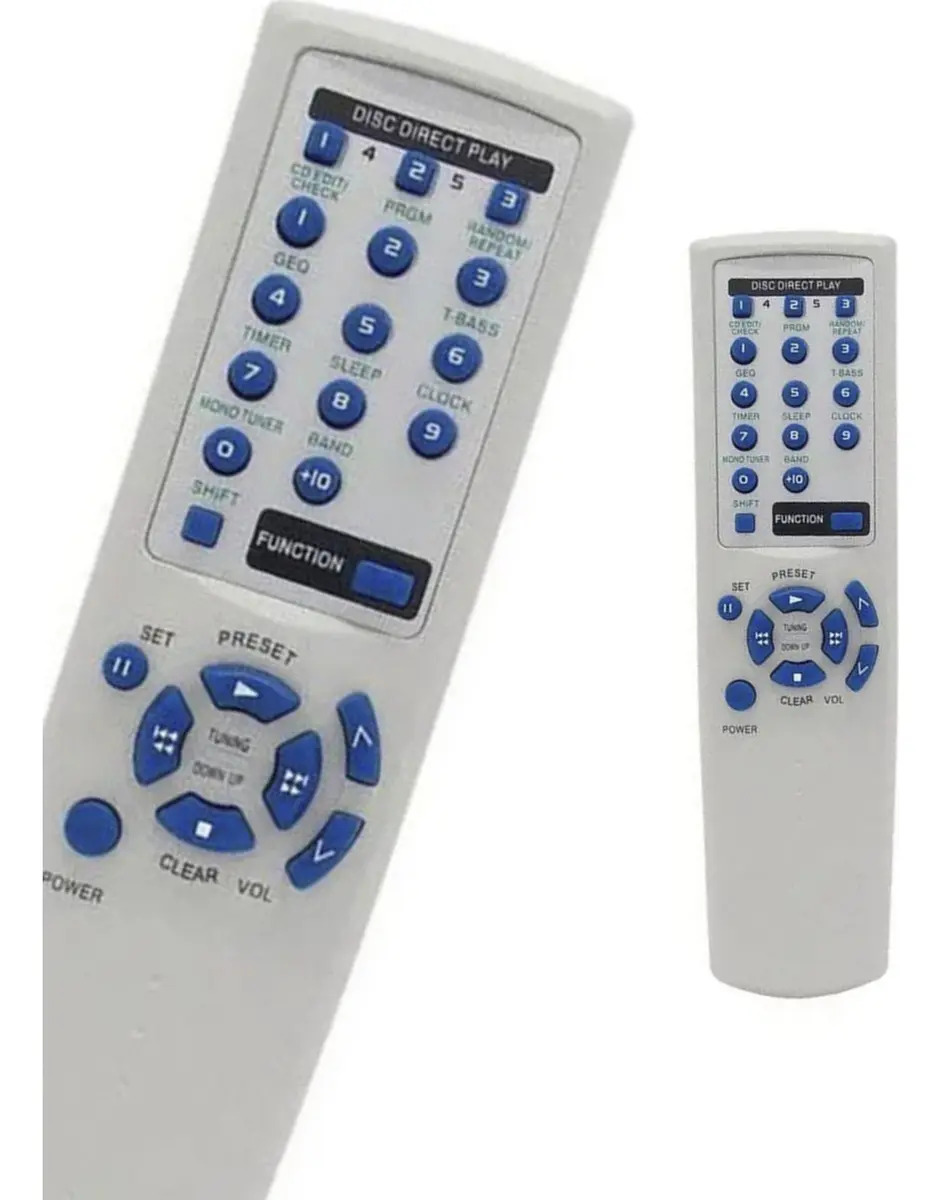 Controle Remoto Compatível com Som Aiwa Rc-zas02 LE-7165 — imagem 3 de 3