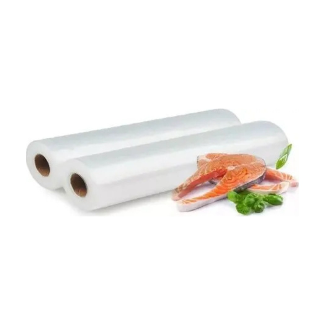 Bobina De Saco Embalagem Seladora A Vácuo Ranhuras 20cm X 5m
