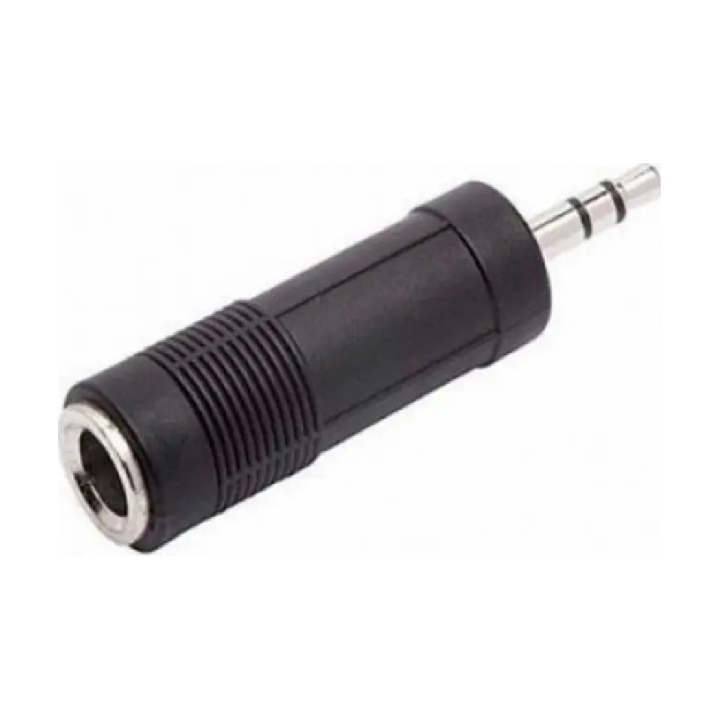 Adaptador Plugue P10 Fêmea Para P2 Macho Áudio Estéreo
