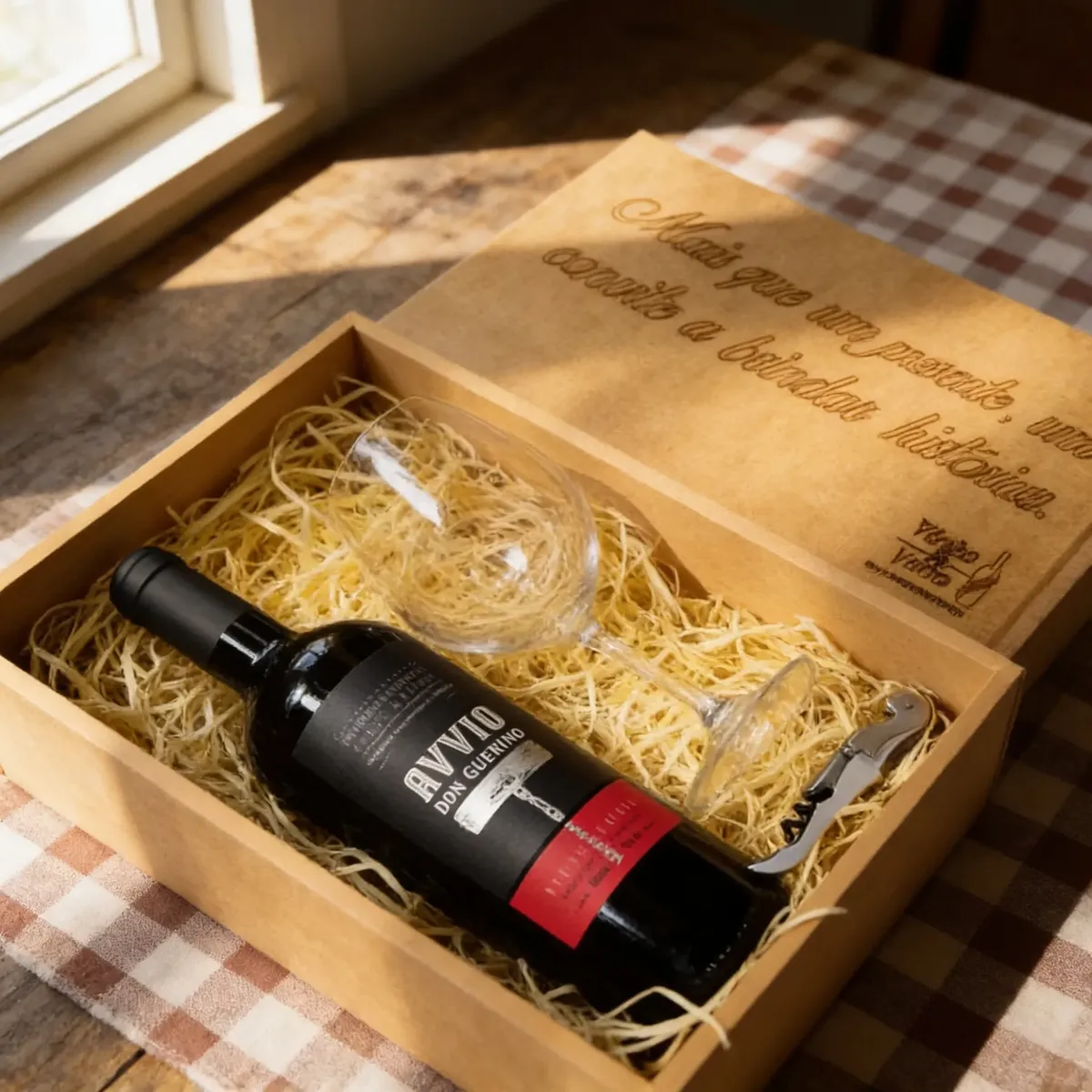 Kit Presente Vinho Suave Avvio + Acessórios na Caixa — imagem 2 de 4