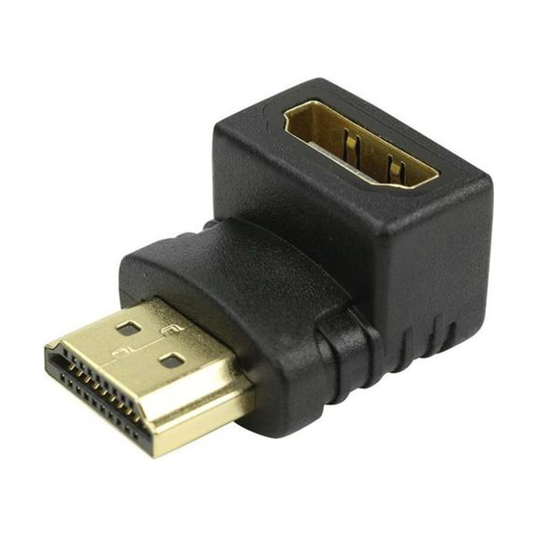 Adaptador HDMI 90 graus em L Macho x Fêmea Tv Parede
