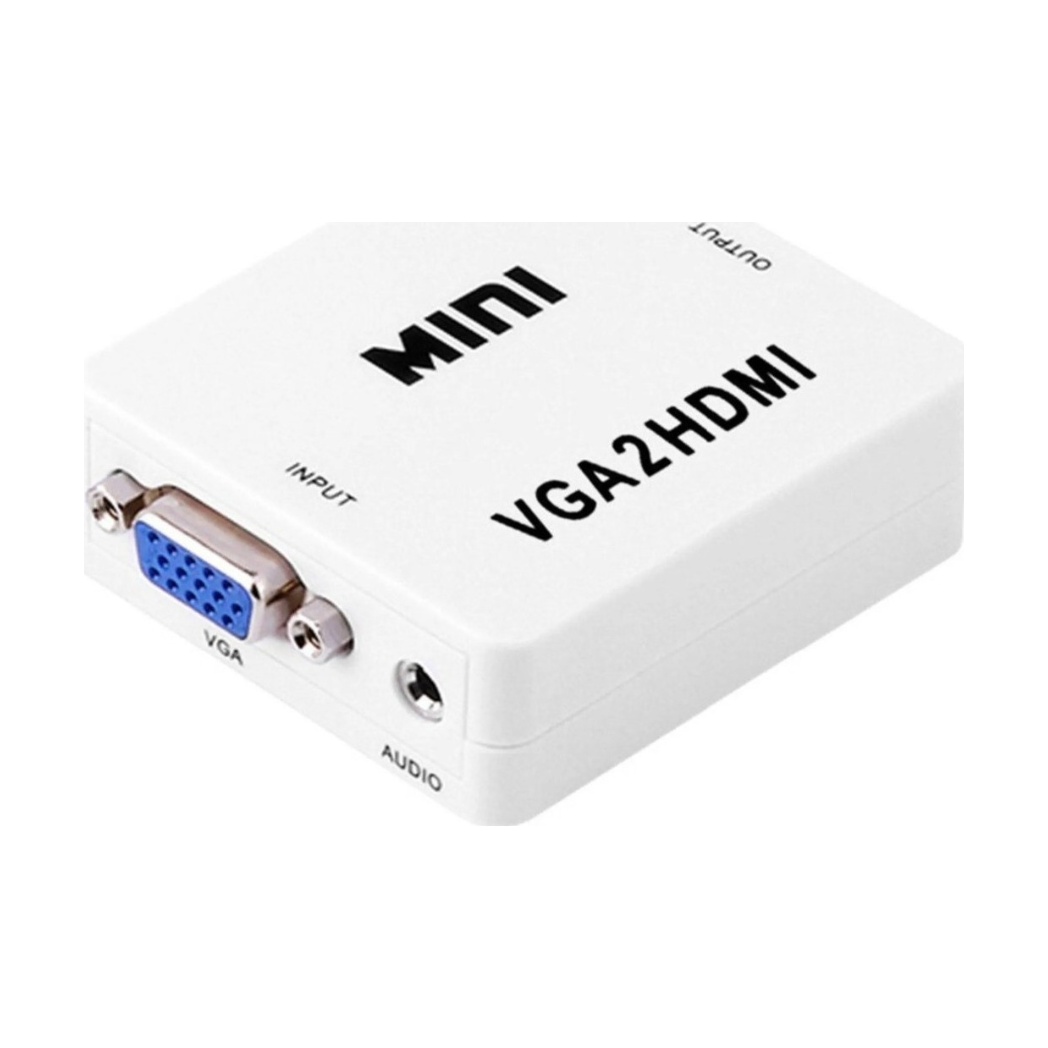 Adaptador Conversor Vga x Hdmi Video Com Saída de Audio