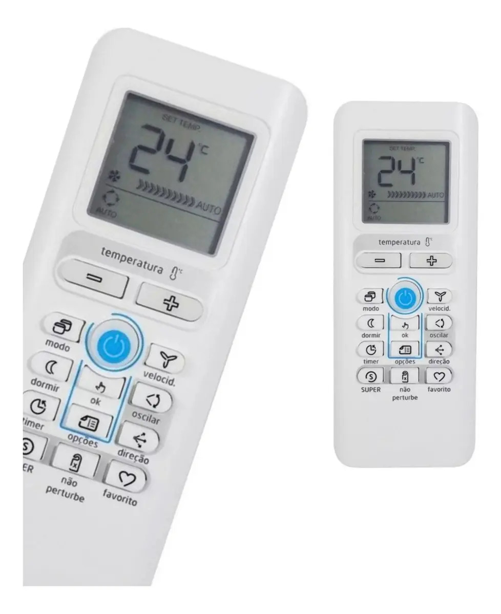 Controle Remoto Compatível com AR CONDICIONADO SPRINGER MIDEA FBG-8063 LE-7295 — imagem 3 de 3