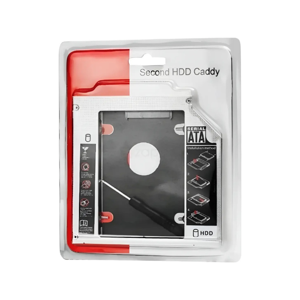Adaptador Caddy 9.5mm Para Hd Ou Ssd Sata Notebook