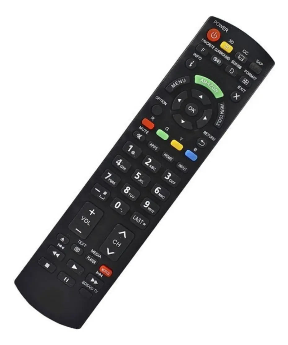 Controle Remoto compatível com Tv Panasonic Ref: Vc-8181 W-8084