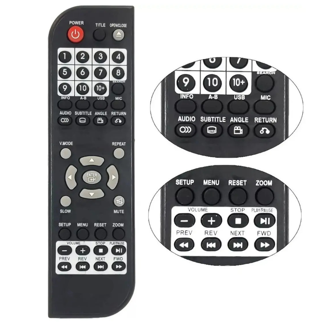 Controle Para Dvd Mondial D03 / D05 / D06 / D-03 D-05 D-06 — imagem 2 de 3