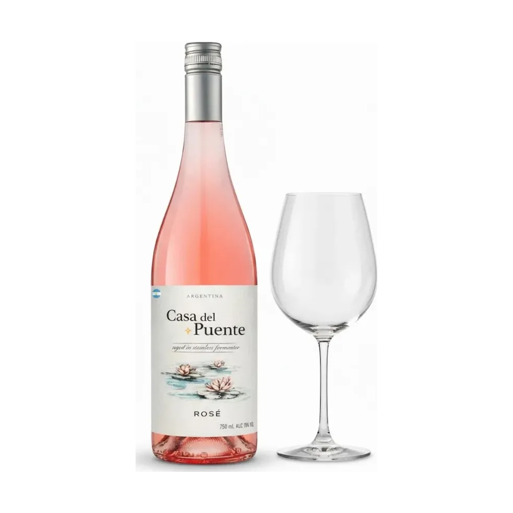 Vinho Rosé Argentino Casa del Puente Rosé Malbec 750ml — imagem 3 de 3